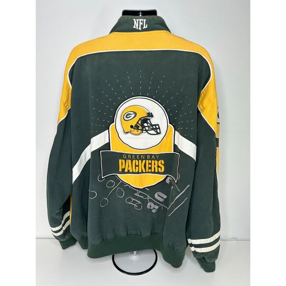 Green Bay Packers NFL Jacket Embroidered Cotton Jacket Coat 6XL NFC North - Picture 8 of 13